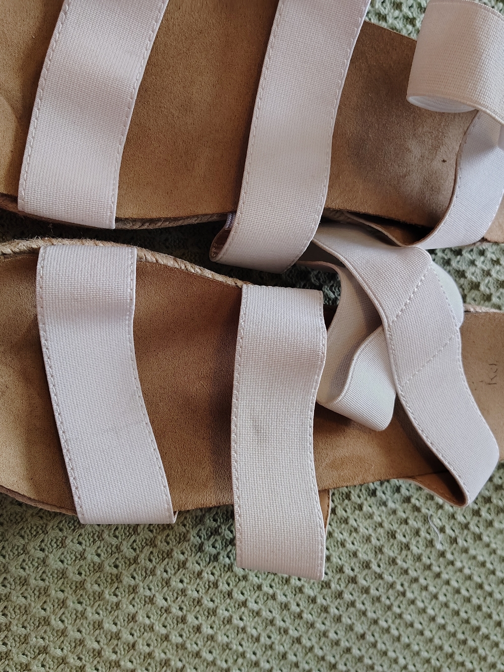TanTime and Tru Pale Tan  Elastic Strap Sandals